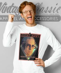 Elton John Shirt 1976 Louder Than Concorde Tour Long Sleeve Tee