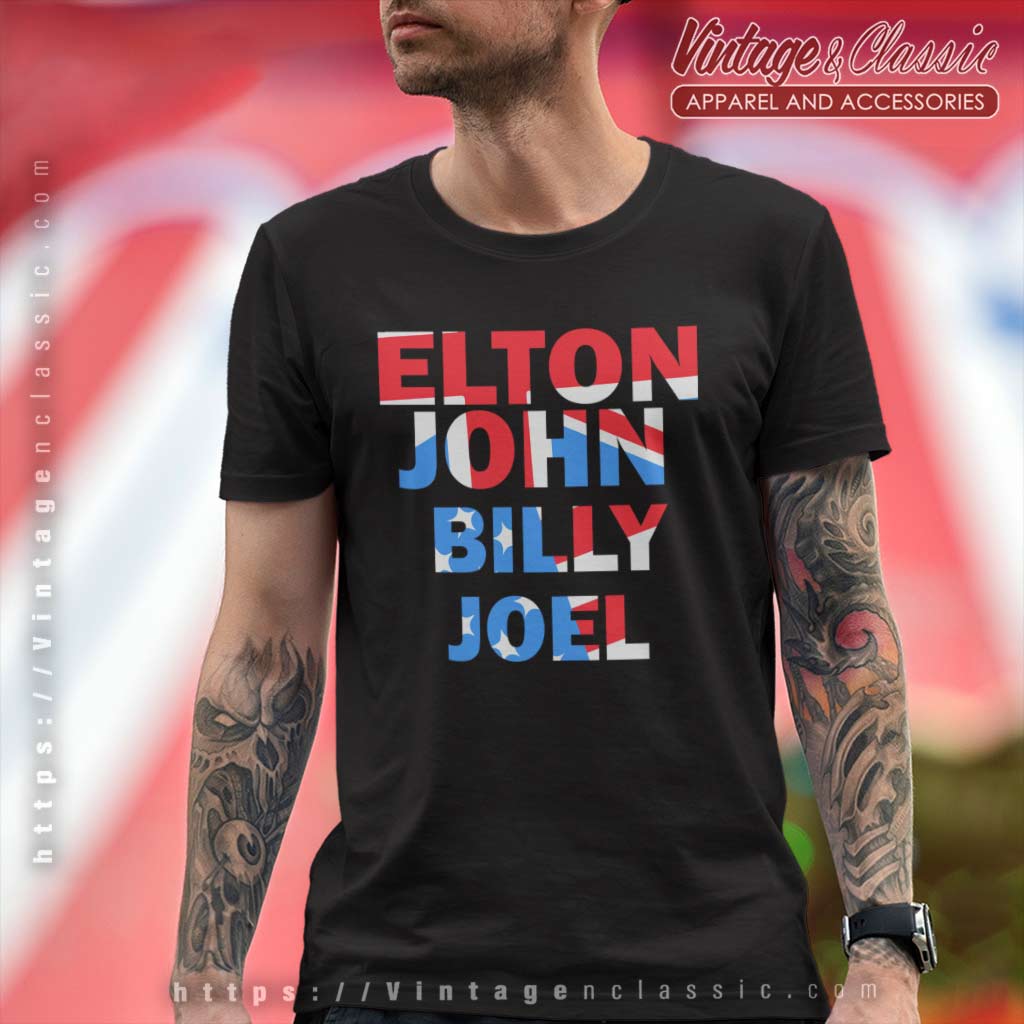 Elton John X Billy Joel Shirt - Vintagenclassic Tee