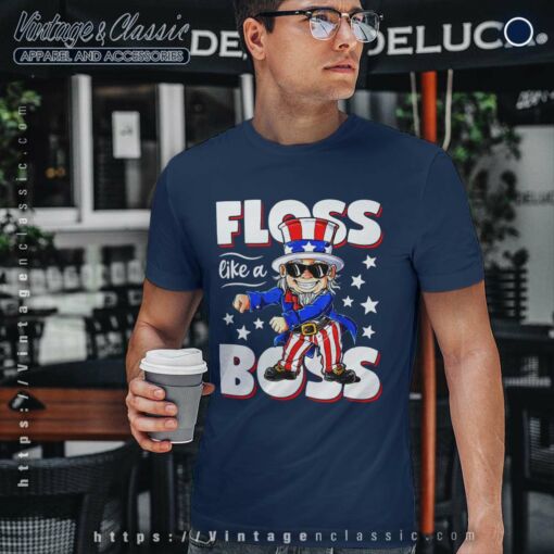 Floss Like a Boss 4th of July Shirt