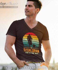 Gift Fathers Day Dadalorian Vneck