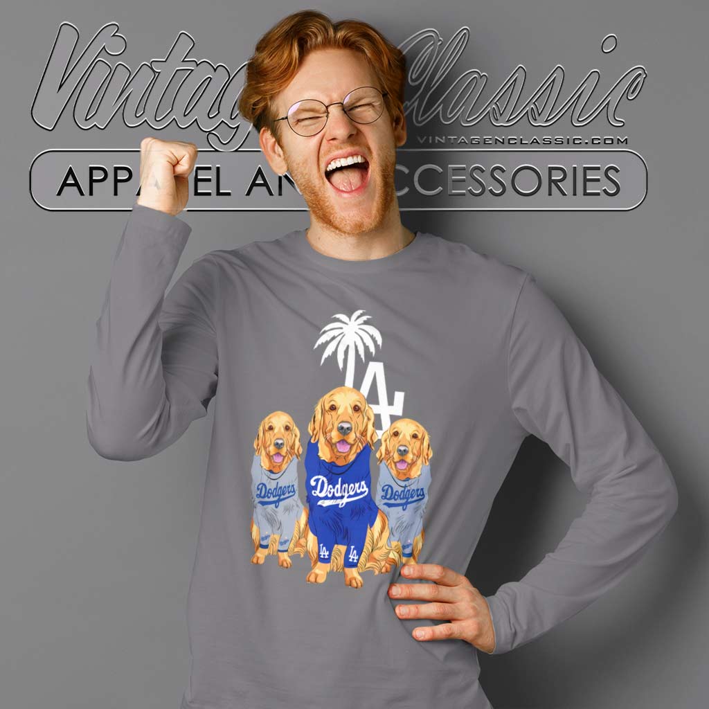 Golden Retriever Los Angeles Dodgers Shirt - High-Quality Printed Brand
