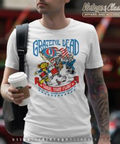 Grateful Dead 4th Of July Wave That Flag 1987 T Shirt