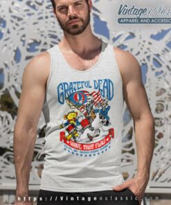 Grateful Dead 4th Of July Wave That Flag 1987 Tank Top Racerback