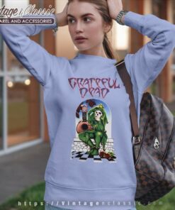 Grateful Dead Shirt Joker Skeleton Jester Roses Sweatshirt