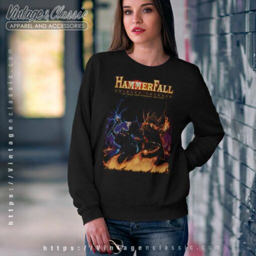 Hammerfall Shirt Crimson Thunder 20th Anniversary
