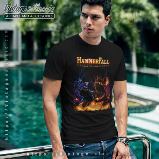 Hammerfall Shirt Crimson Thunder 20th Anniversary