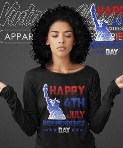 Statue of Liberty 4th July Independence Day Long Sleeve Tee