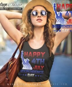 Happy 4th July Independence Day Tank Top Racerback