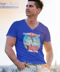 Harry Styles Fine Line Album Cover V Neck TShirt