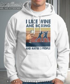 I Like Wine And Jiu Jitsu Maybe 3 People Hoodie