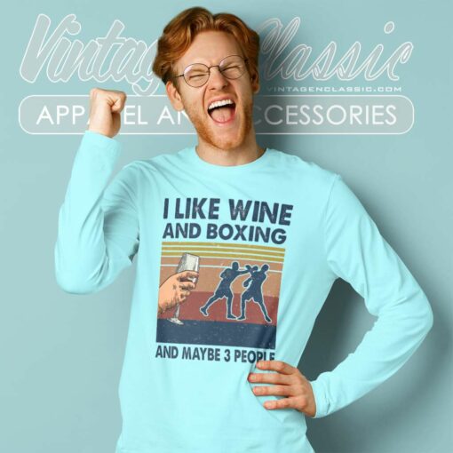 I Like Wine And Jiu Jitsu Maybe 3 People Shirt