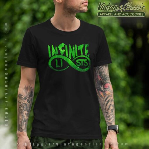 Infinite Lists Green Galaxy Logo Shirt