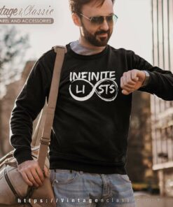 Infinite Lists Shirt Two Tone Sweatshirt