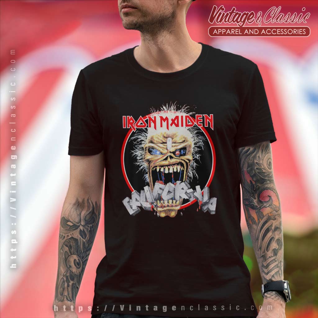 Iron Maiden 1988 California Tour Shirt - Vintage & Classic Tee