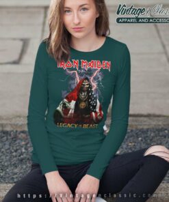 Iron Maiden Shirt Legacy Of The Beast Halloween Long Sleeve Tee