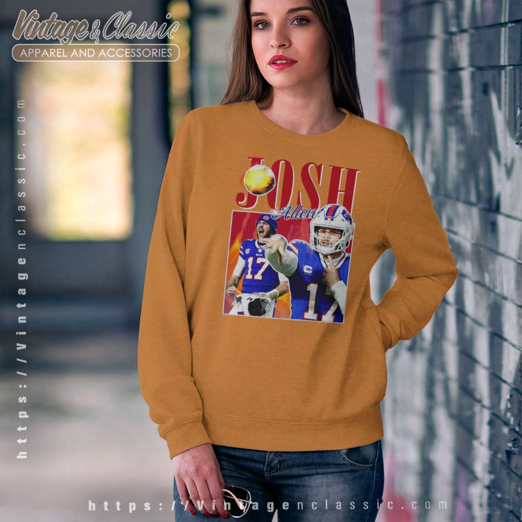 Josh Allen Vintage 90s Unisex Shirt, Sweatshirt