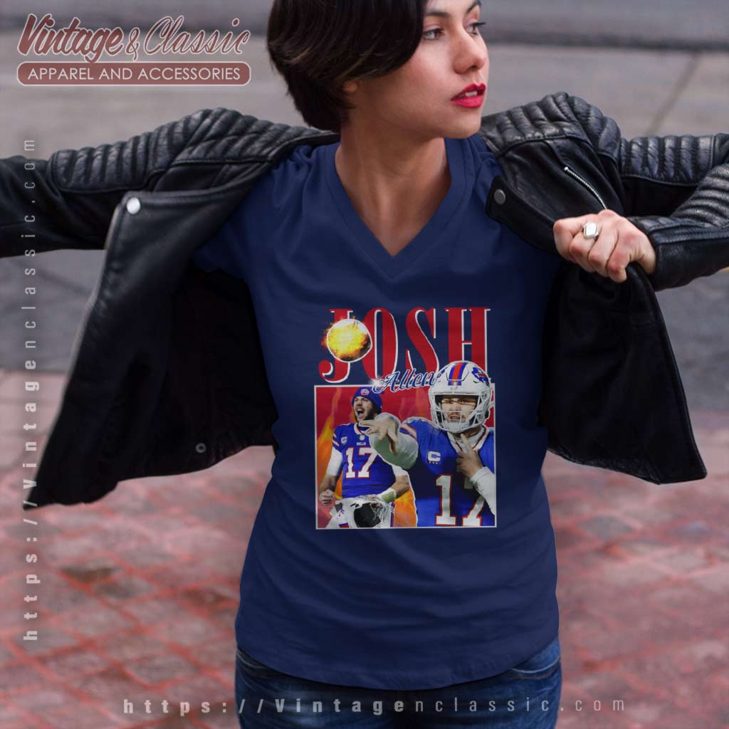 Officially Licensed NFL Buffalo Bills Men's Josh Allen Raglan Top