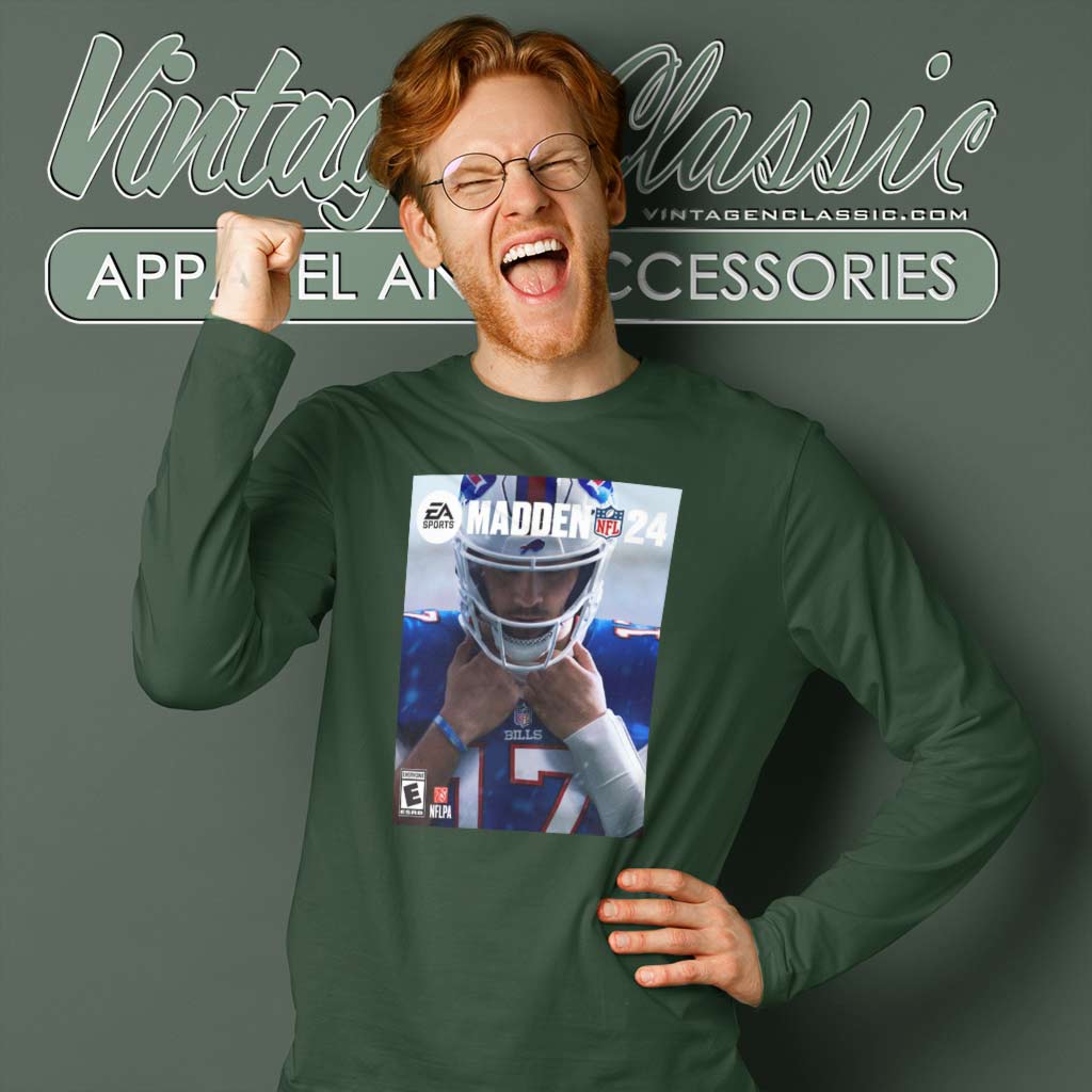 Retro Josh Allen Shirt Design 2023 Josh Allen Merch Madden 24 Cover Athlete  Buffalo Bills Sweatshirt Fan Gift - Family Gift Ideas That Everyone Will  Enjoy