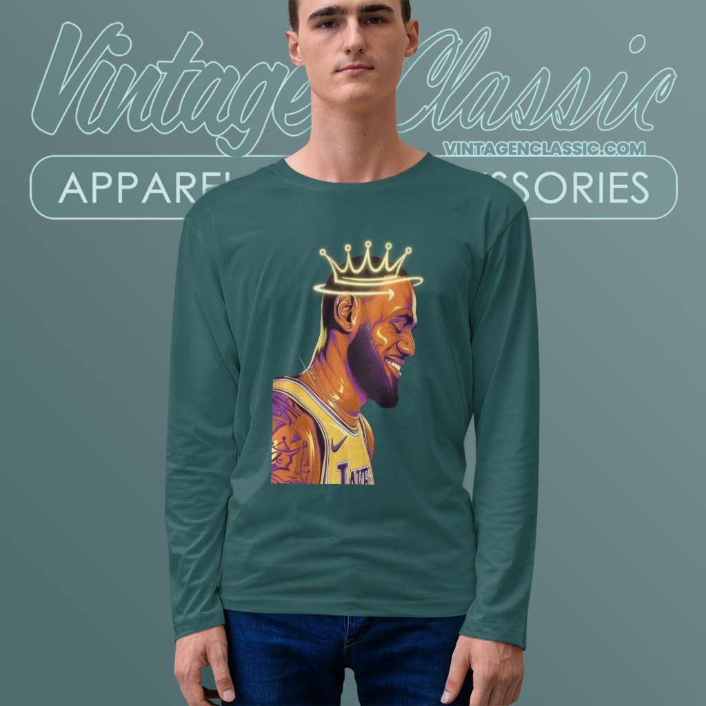 Lakers King Lebron James Poster Shirt - High-Quality Printed Brand