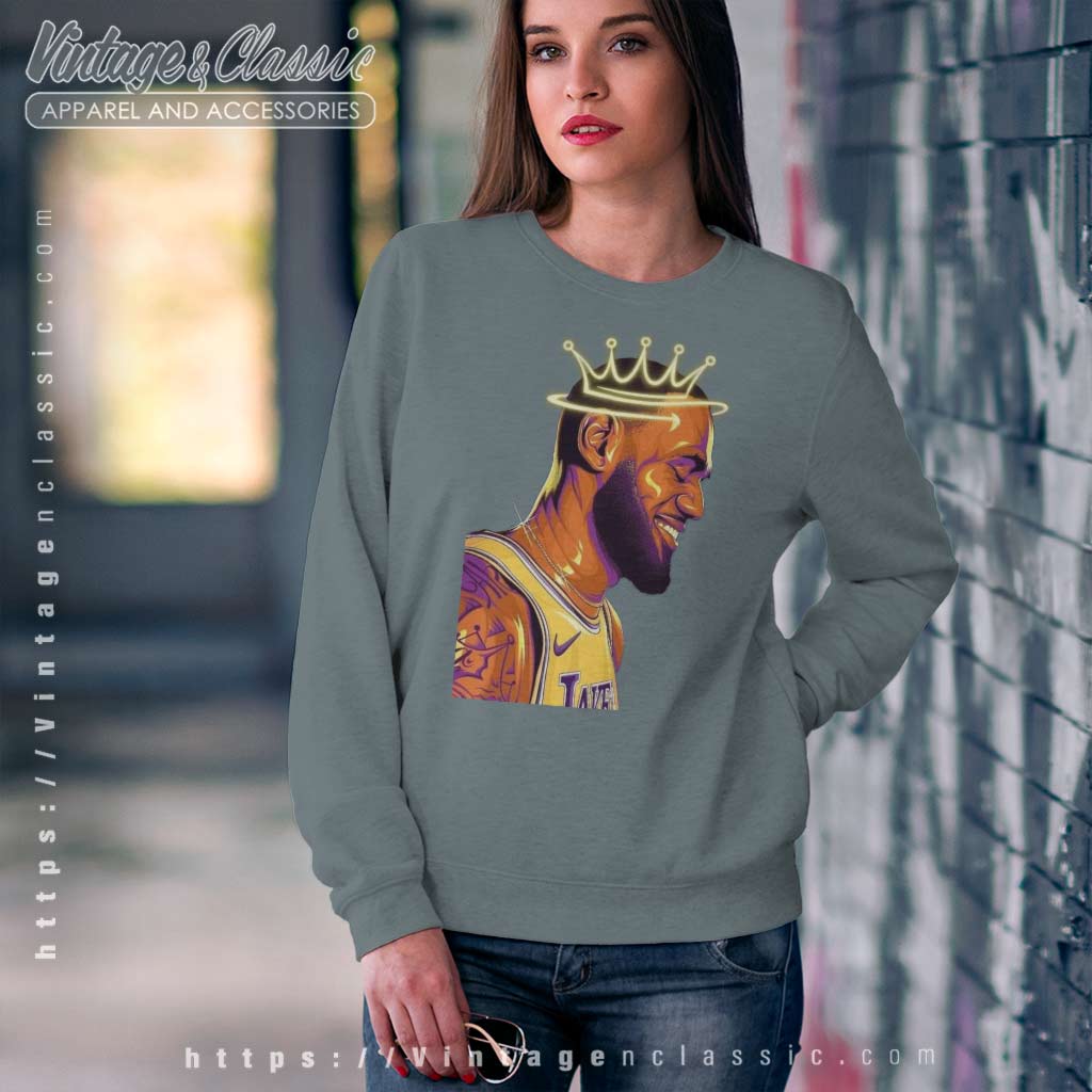 Lakers King Lebron James Poster Shirt - High-Quality Printed Brand