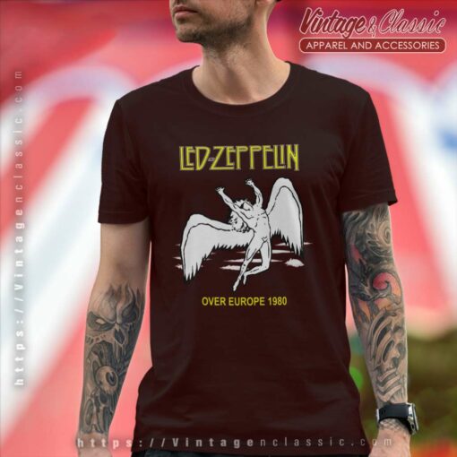 Led Zeppelin Over Europe 1980 Shirt