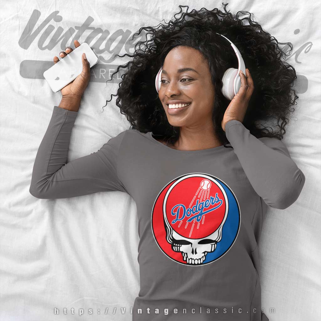 Los Angeles Dodgers Grateful Dead Logo Shirt - High-Quality Printed Brand
