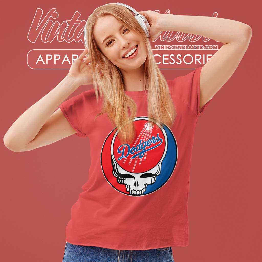 Los Angeles Dodgers Grateful Dead Logo Shirt - High-Quality Printed Brand