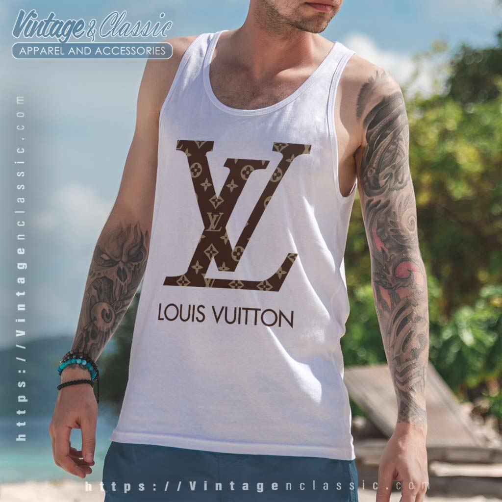 Louis Vuitton Caro Brown Luxury Brand Premium T-Shirt Outfit For