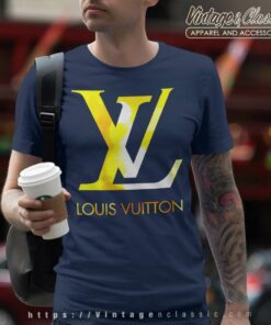 Louis Vuitton Logo Gold Shirt - Vintagenclassic Tee