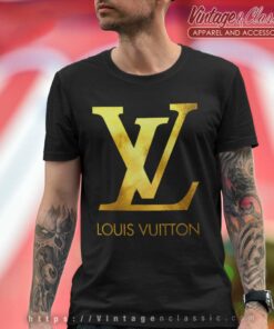 Louis Vuitton Logo Gold Shirt - Vintage & Classic Tee