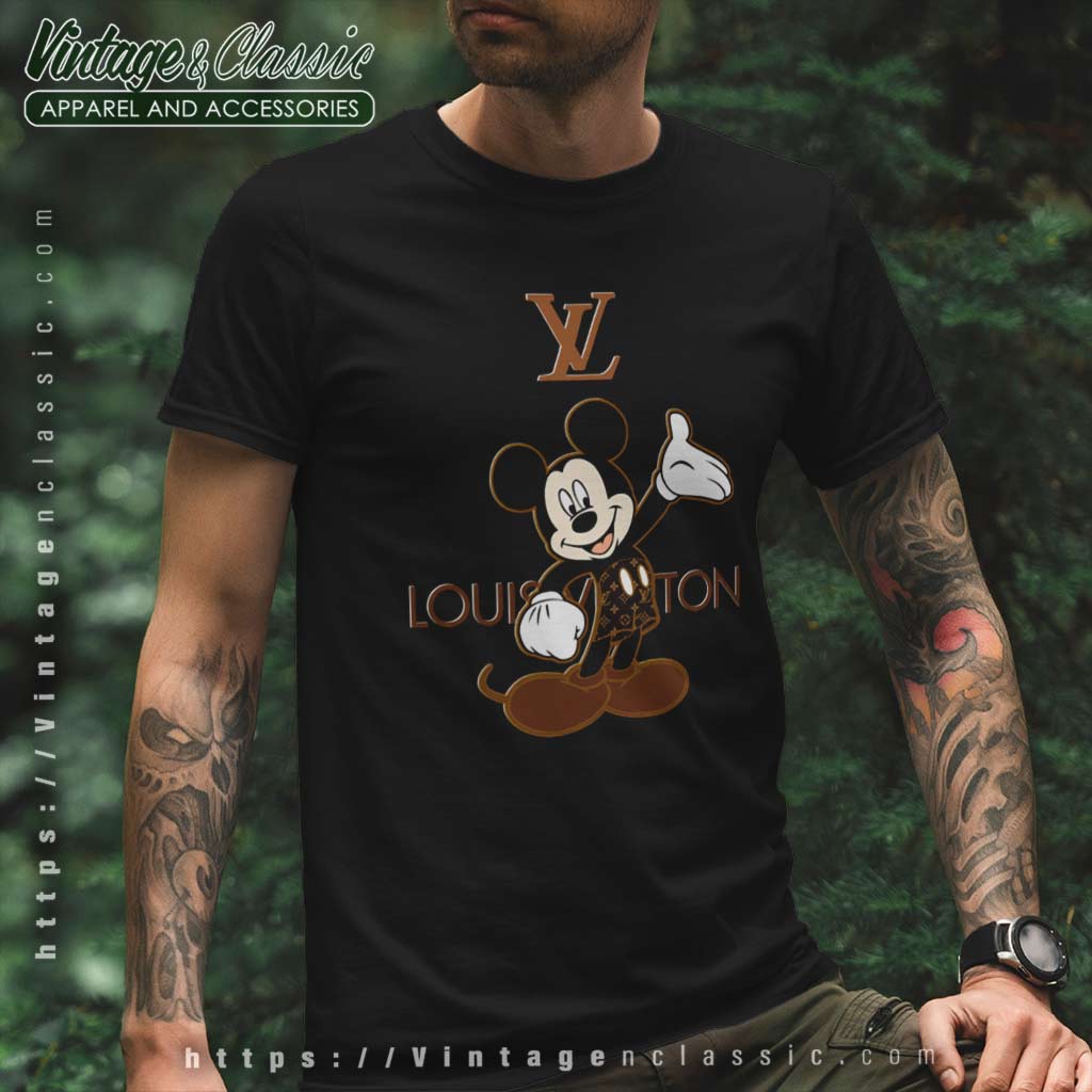 Louis Vuitton Disney Mickey Mouse Shirt - High-Quality Printed Brand