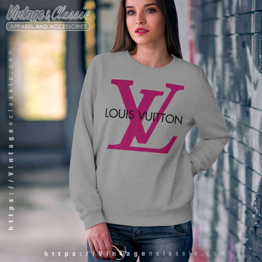 Louis Vuitton LV Pink Logo Shirt - Vintagenclassic Tee
