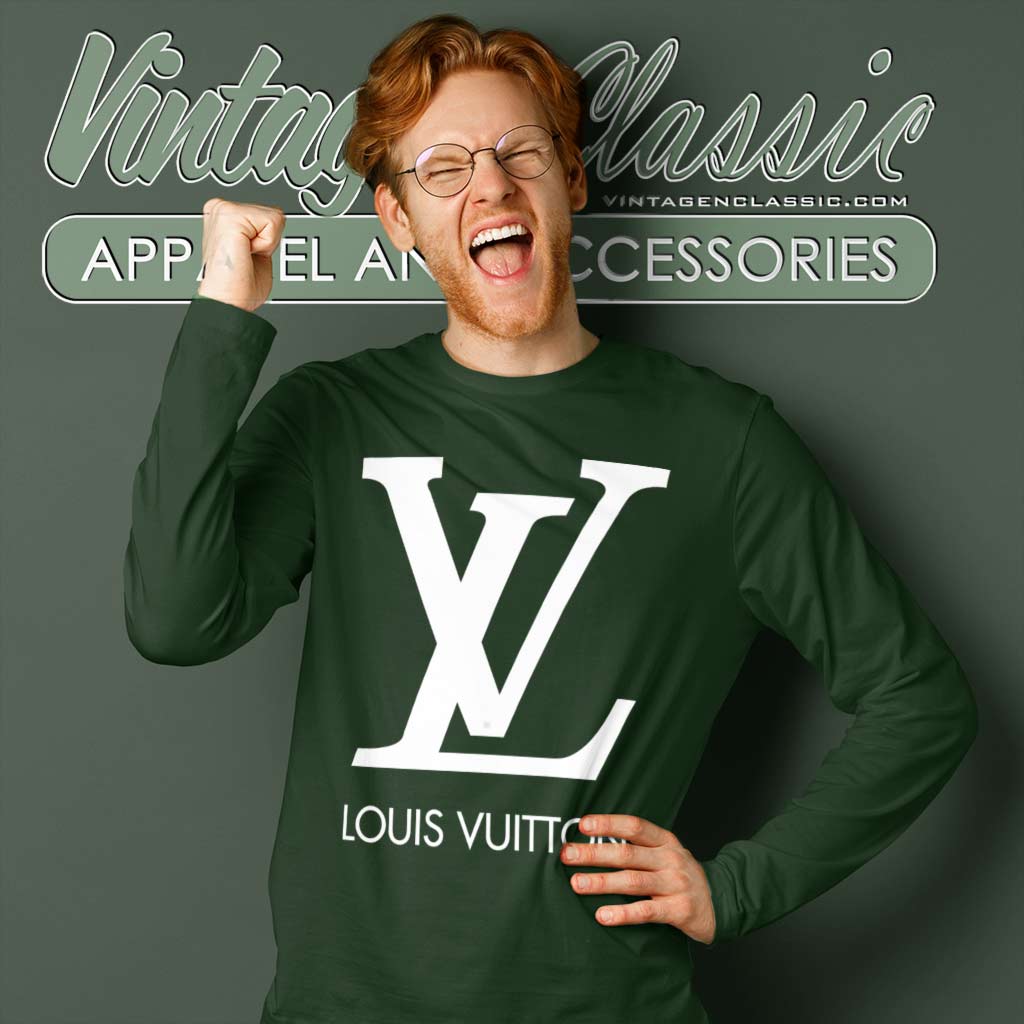 Louis Vuitton LV White Logo Shirt - High-Quality Printed Brand