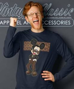 Louis Vuitton Mickey Mouse Stay Stylish Long Sleeve Tee