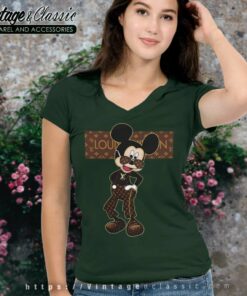 Louis Vuitton Mickey Mouse Stay Stylish V Neck TShirt