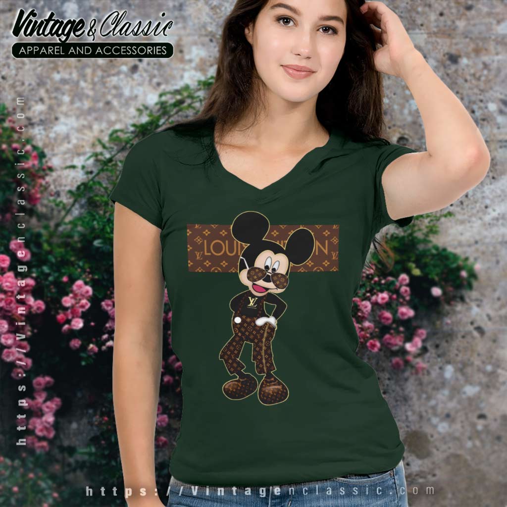 Louis Vuitton Mickey Mouse Stay Stylish Shirt - Vintagenclassic Tee