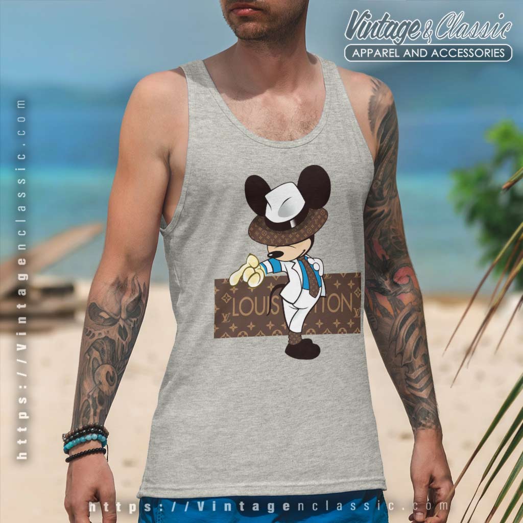 Mickey Mouse Louis Vuitton Tshirt, Women and Men Fashion Louis Vuitton Shirt, LV Tee, Women Tee, LV Luxury Tshirt Hoodie White M | CustomTeaShirt