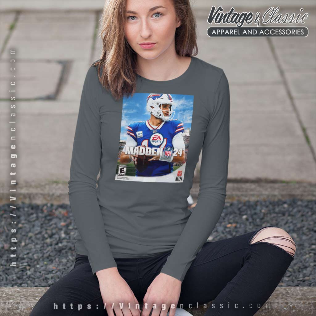 The NFL Madden 24 Cover Josh Allen Buffalo Bills Classic T-Shirt - Mugteeco