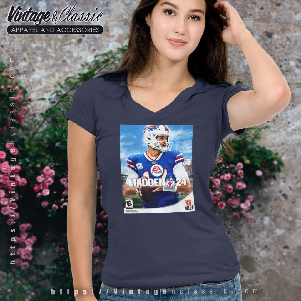 The NFL Madden 24 Cover Josh Allen Buffalo Bills Classic T-Shirt - Mugteeco