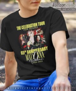 Madonna Four Decades The Celebration Tour T Shirt