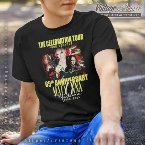 Madonna Four Decades The Celebration Tour Shirt
