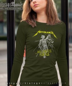 Metallica And Justice For All Tracks Long Sleeve Tee