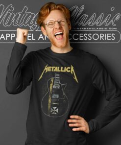 Metallica Hetfield Iron Cross Long Sleeve Tee