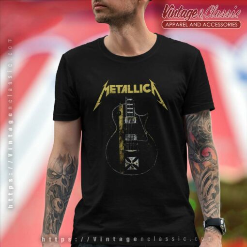 Metallica Hetfield Iron Cross Shirt