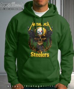 Metallica Shirt Skull Pittsburgh Steelers Hoodie