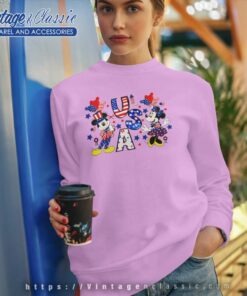 Mickey Minnie Party In The Usa 4th Of July Sweatshirt