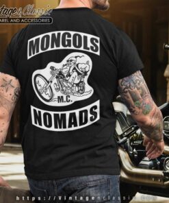 Mongols Mc Nomads T shirt Backside