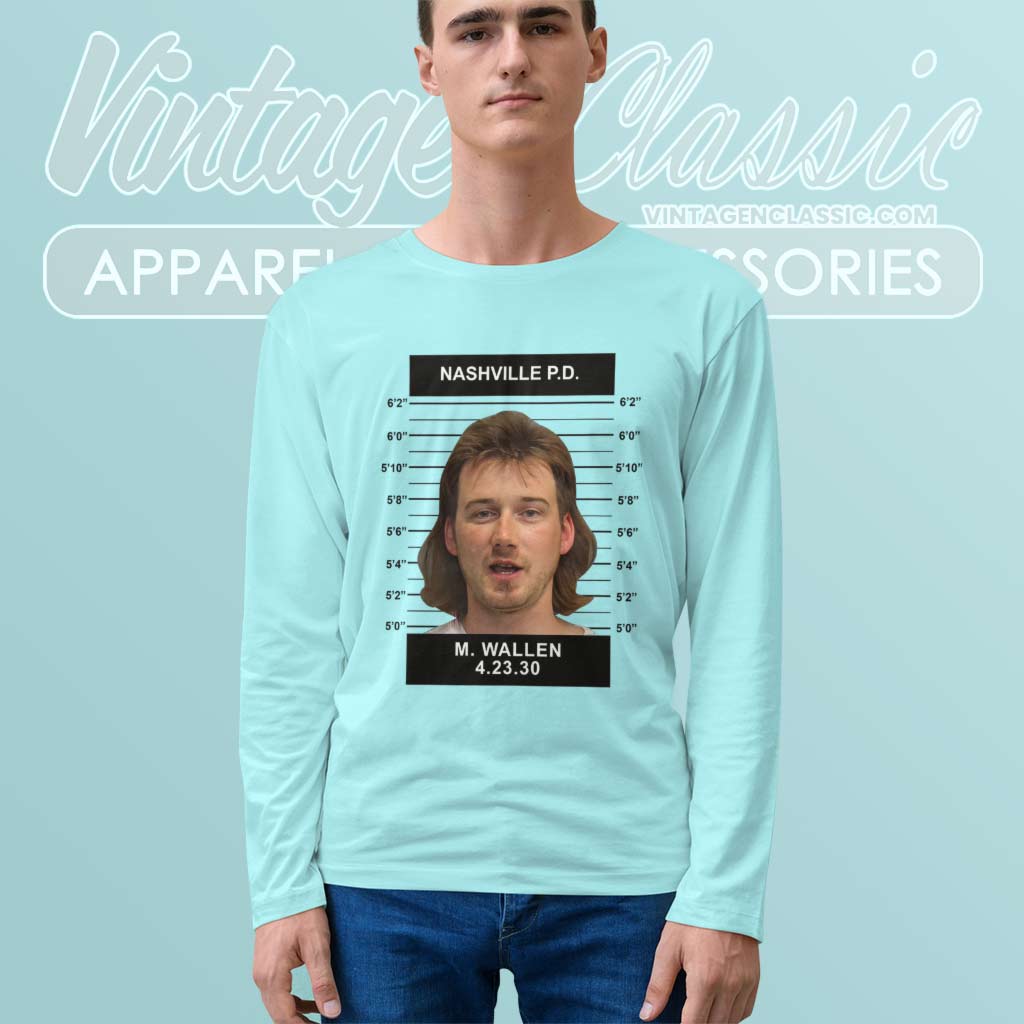 Morgan Wallen Mugshot Country Music Shirt - Vintagenclassic Tee