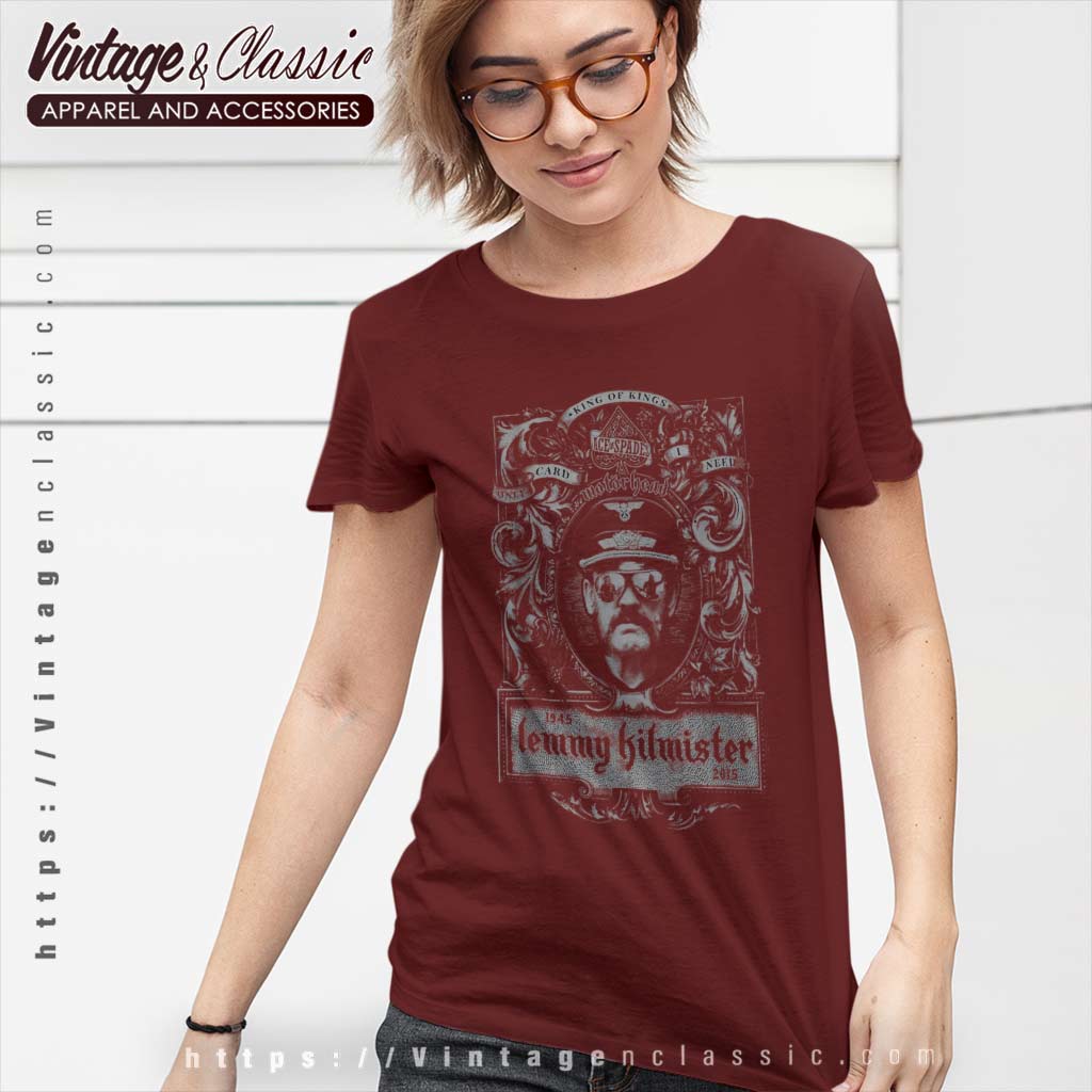 Motorhead Lemmy Crest Shirt - Vintagenclassic Tee