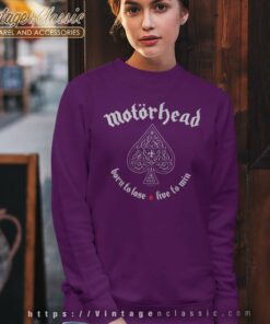 Motrhead Shirt Album Born To Lose Live To Win Sweatshirt